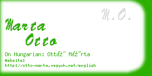 marta otto business card